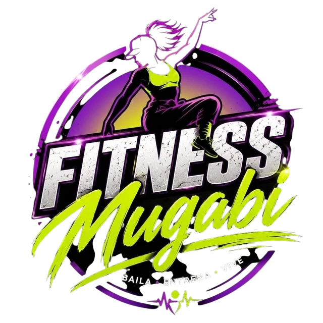 Logotipo de Fitness Mugabi: Baila, Entrena, Vive